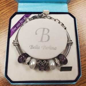 Perlina Butterfly Charm Bracelet